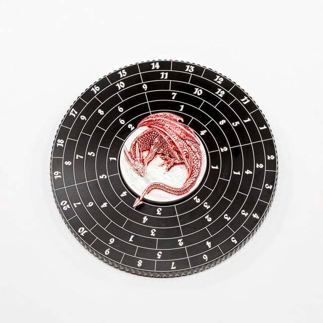 Sage's Red Dragon Dice Wheel - Large Wheel image