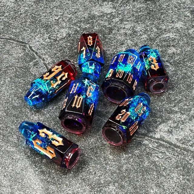 Sage's Spectral Revolver Thermal Bullets Resin Dice Set image 8