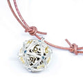 Sage’s Tiny Treasures Winter Sky Draconic Cage Necklace with Miniature Dice Set image 0