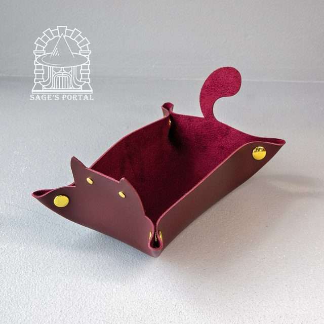 Sage's Burgundy Enchanted Cat Dice Tray image 5