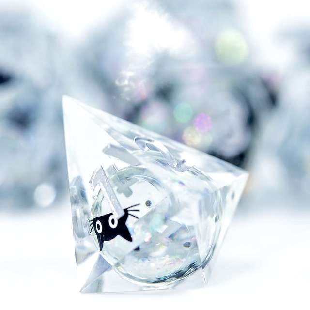 Sage's Companion Spirits Opal Void Cat Liquid Core Dice Set image 6