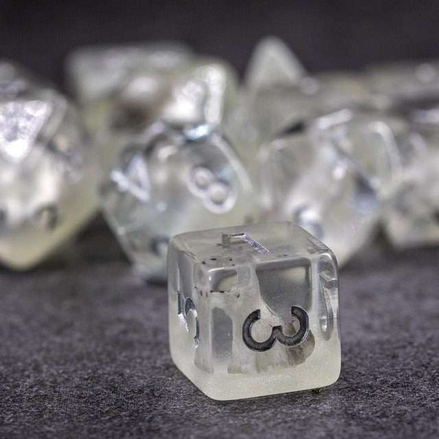 Exclusive Sage's Companion Wolf Pup Limited Edition 11-pc Glow in the Dark Dice Set image 5