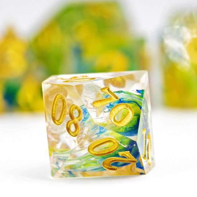Sage's Essence of Nature Sharp Edge Resin Polyhedral Dice Set image 3