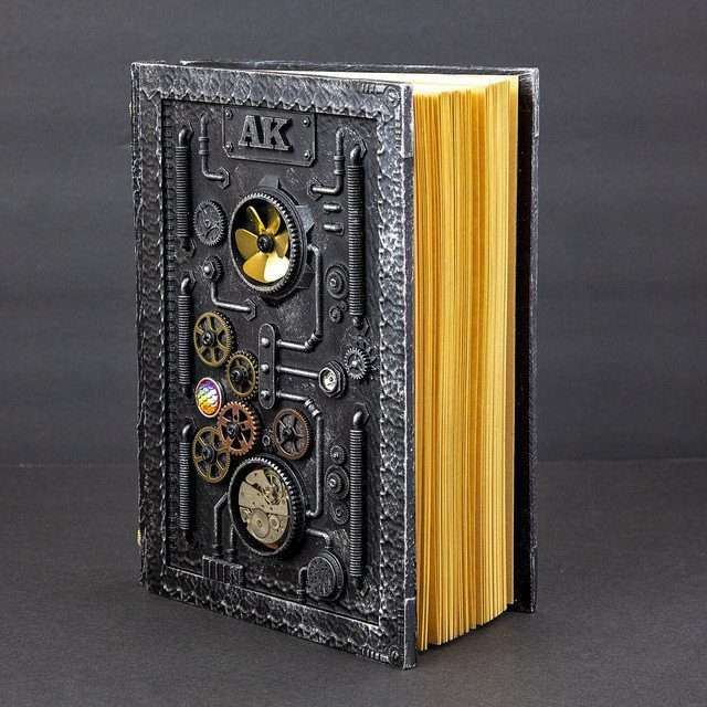 Sage's Gnomish Notebook Silver | Handmade Notebook for TTRPG, Sketchbook, Diary image 3