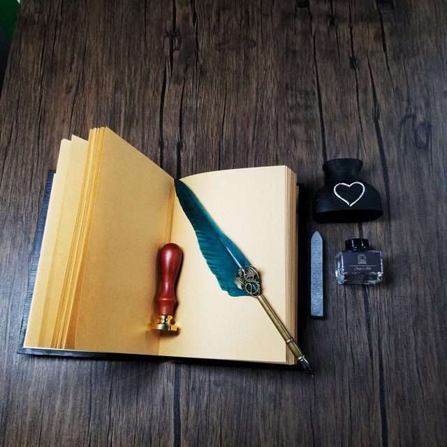 Eye of the Green Dragon Notebook Gift Set | Handmade Notebook for TTRPG, Sketchbook, Diary - Hardbound image