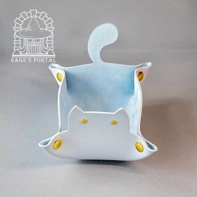 Sage's Light Blue Enchanted Cat Dice Tray image 5