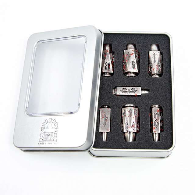 Sage's Holy Revolver Bloodstained Bullets Metal Dice Set image 15