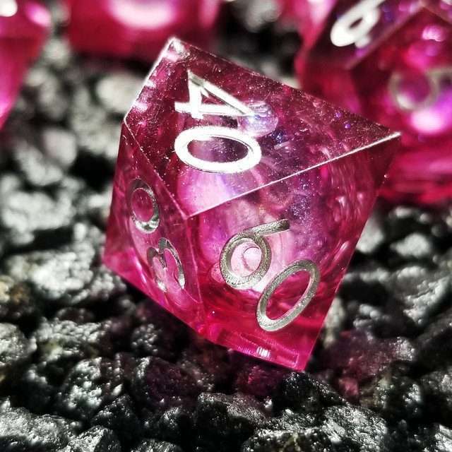 Sage's Vesper Souls Liquid Core Sharp Edge Resin Dice Set image 2
