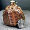 Sage’s Gala Purse – Bronze Metallic Scale Gate-top Dice Bag image 0