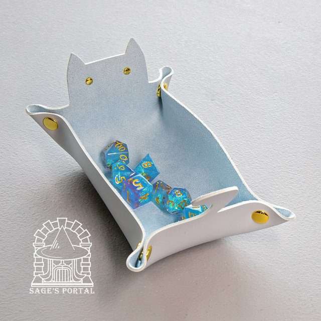 Sage's Light Blue Enchanted Cat Dice Tray image 11