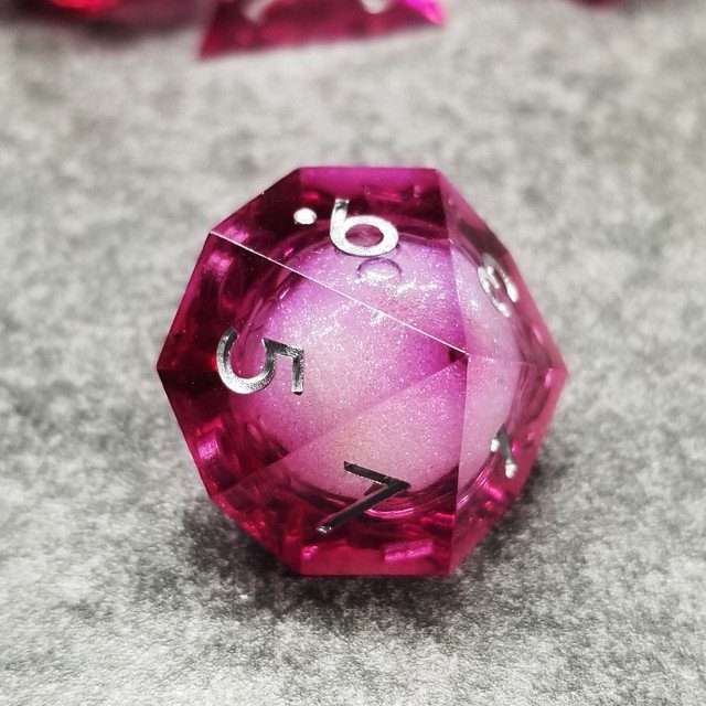 Sage's Vesper Souls Liquid Core Sharp Edge Resin Dice Set image 3