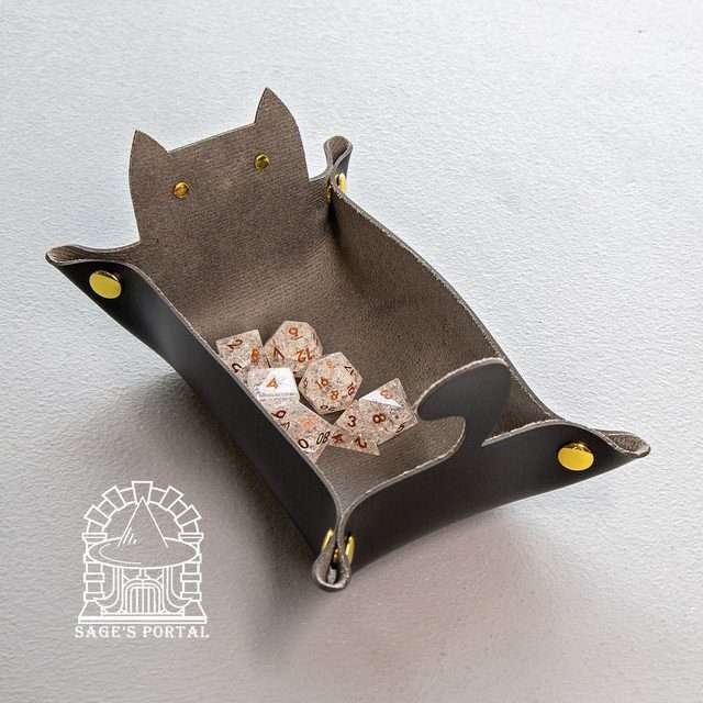 Sage's Black Enchanted Cat Dice Tray image 12