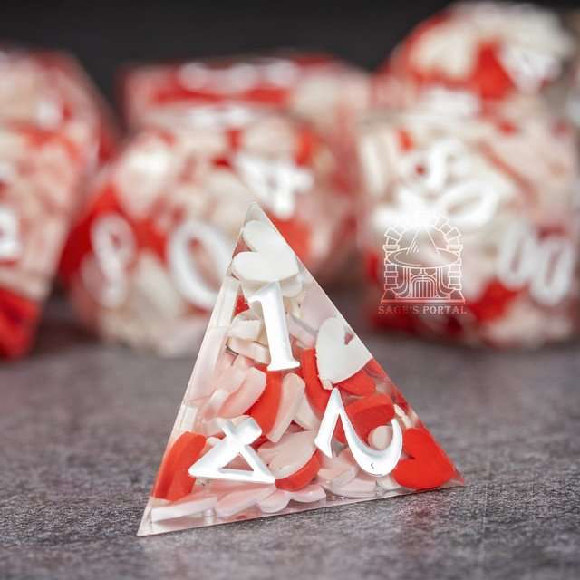 Sage's Exaltations - Pure Love Sharp Edge Resin Dice Set image 8