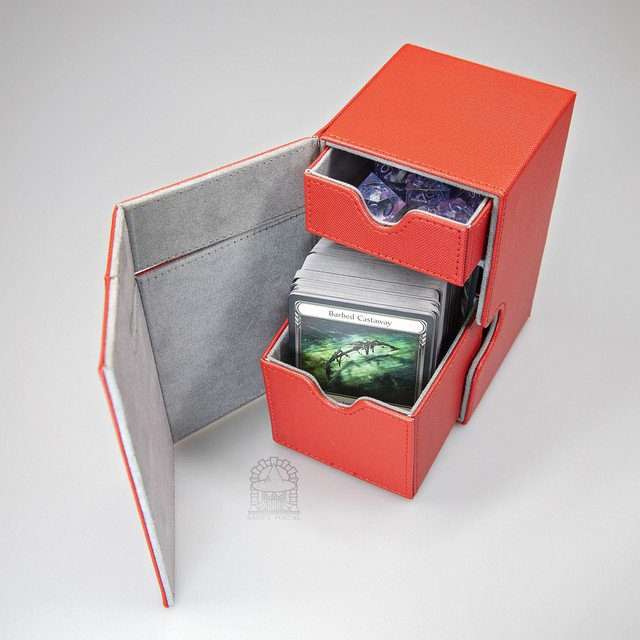 Sage's Premium 2 Drawer Deck Storage Box for TCG, Dice, Jewelry 145mm x 93mm x 90mm image 0