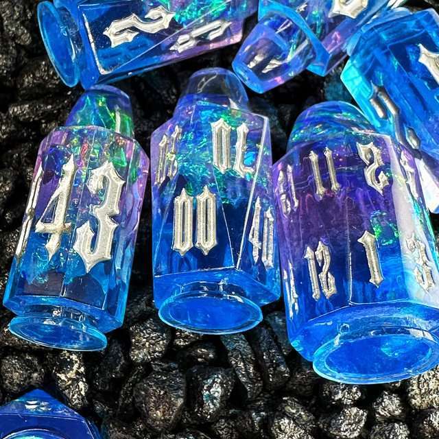 Sage's Spectral Revolver Dawn Bullets Resin Dice Set image 1