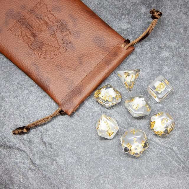 Sage's Sheep Familiar Resin Polyhedral Dice Set image 8