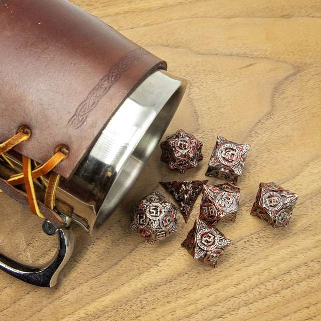 Sage’s Chronurgy Timeless Carnage Metal Polyhedral Dice Set image 10