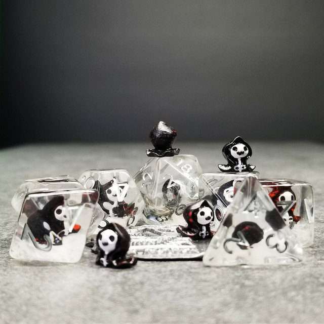 Sage's Familiars - Baby Grim Resin Polyhedral Dice Set image 13