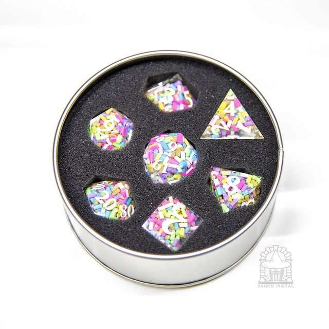 Sage's Exaltations - Naming Day Sharp Edge Resin Dice Set image 8
