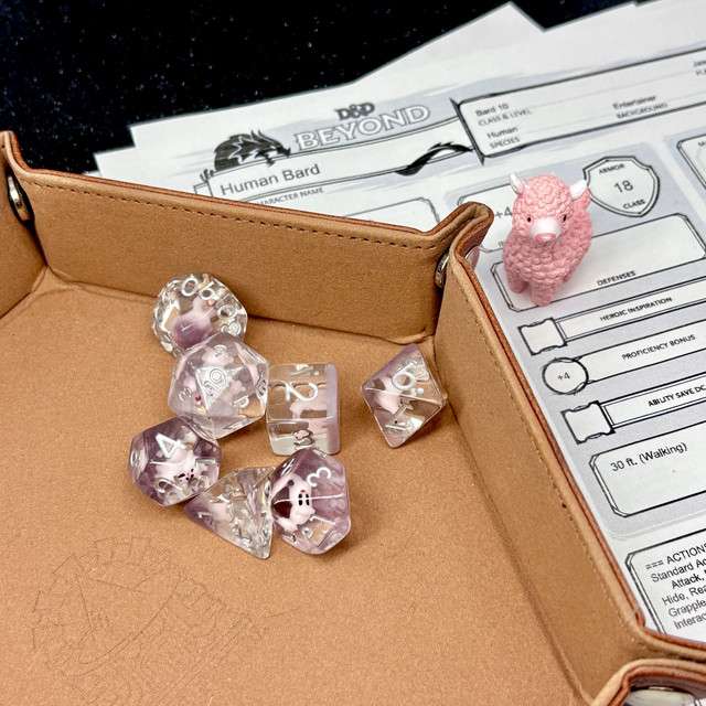 Sage's Familiars - Llama Resin Polyhedral Dice Set image 10