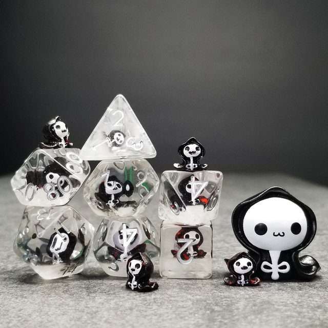 Sage's Familiars - Baby Grim Resin Polyhedral Dice Set image 14
