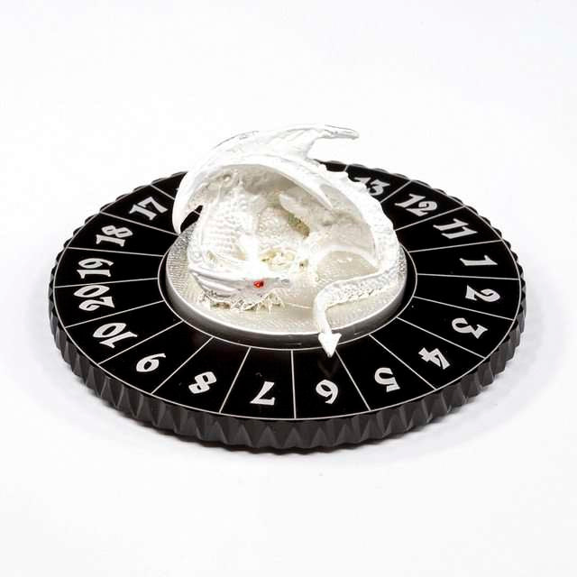 Sage's White Dragon Dice Wheel - Small Wheel image