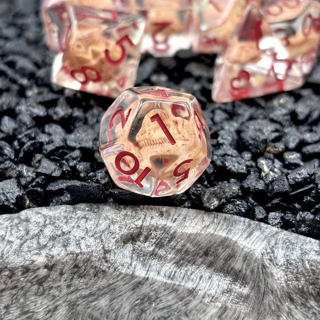Sage's Fossil Familiar Resin Polyhedral Dice Set image 7