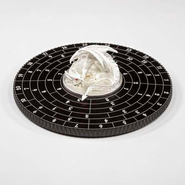Sage's White Dragon Dice Wheel - Large Wheel image