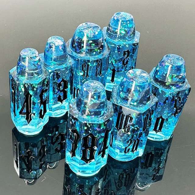 Sage's Spectral Revolver Splash Bullets Resin Dice Set image 8