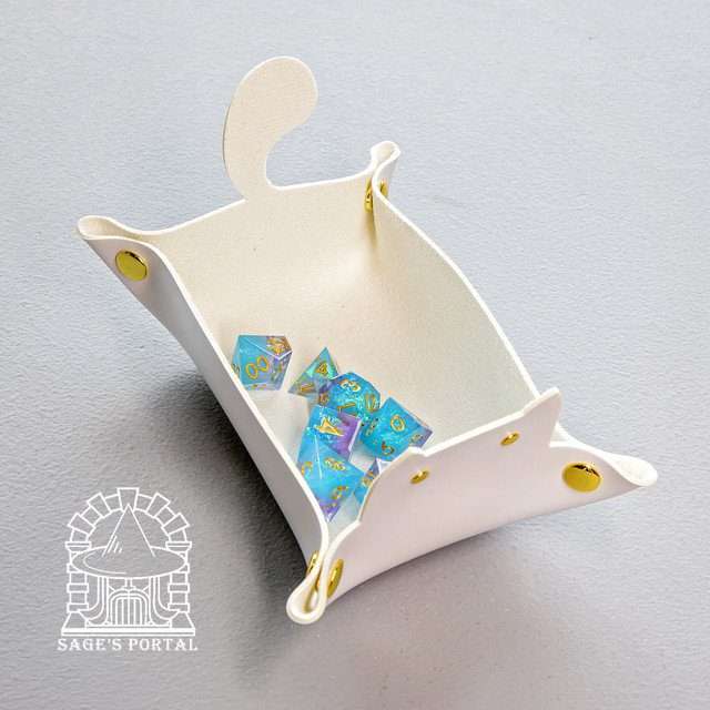 Sage's White Enchanted Cat Dice Tray image 7