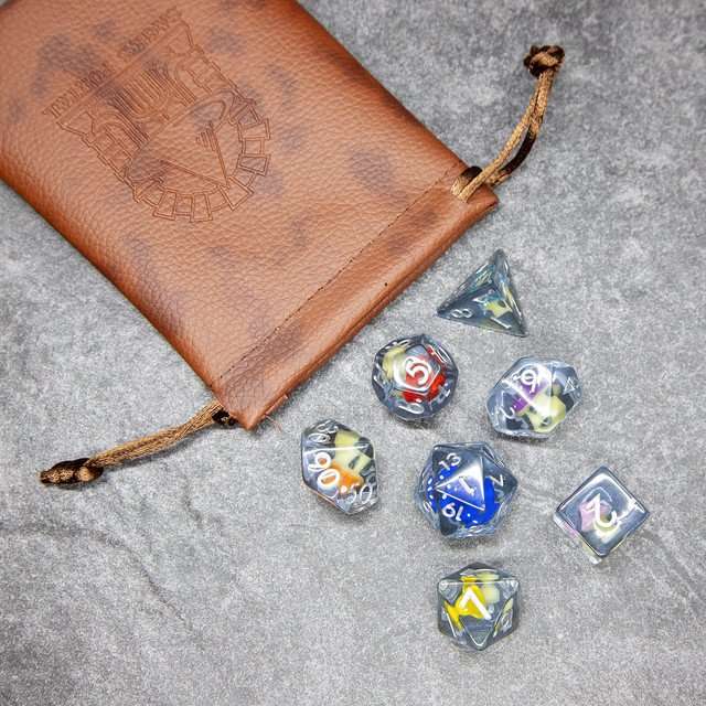 Sage's Familiars - Rainbow Magic Shrooms Resin Dice Set image 10