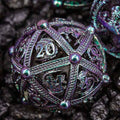 Sage’s Dragon Orb Deadly Nightshade Hollow Metal Dice Set image 0