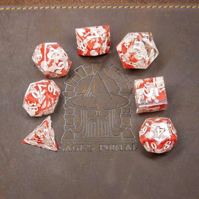 Sage's Exaltations - Pure Love Sharp Edge Resin Dice Set image 9