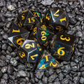 Sage's Crystals - Midnight Sharp Edge Resin Polyhedral Dice Set image 0