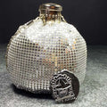 Sage’s Gala Purse – Silver Metallic Scale Gate-top Dice Bag image 0