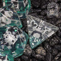Sage's Baby Panda Familiar Resin Polyhedral Dice Set image 0