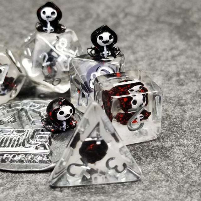 Sage's Familiars - Baby Grim Resin Polyhedral Dice Set image 12