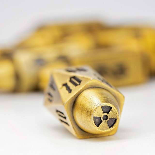 Sage's Holy Revolver Bronze Bullets Metal Dice Set image 7