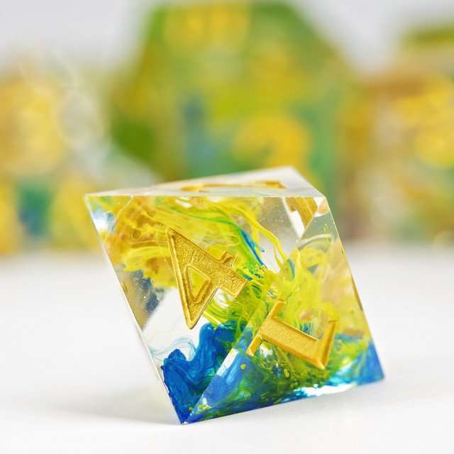 Sage's Essence of Nature Sharp Edge Resin Polyhedral Dice Set image 5