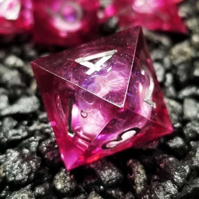 Sage's Vesper Souls Liquid Core Sharp Edge Resin Dice Set image 4