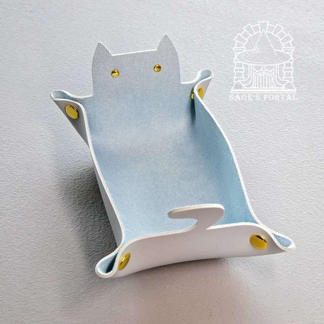 Sage's Light Blue Enchanted Cat Dice Tray image 6