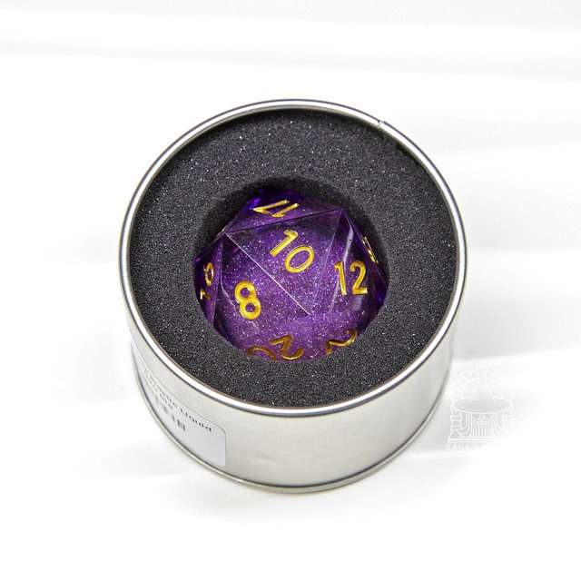 Sage's Spirits - 33mm Arcane Spirits Liquid-Core D20 Sharp Edge Resin Dice image 2