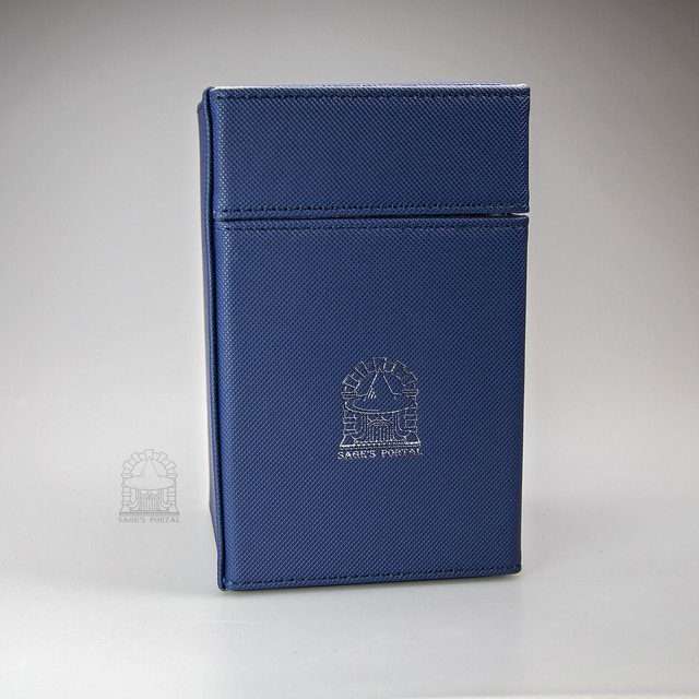 Sage's Premium 2 Drawer Deck Storage Box for TCG, Dice, Jewelry 145mm x 93mm x 90mm - Dark Blue image