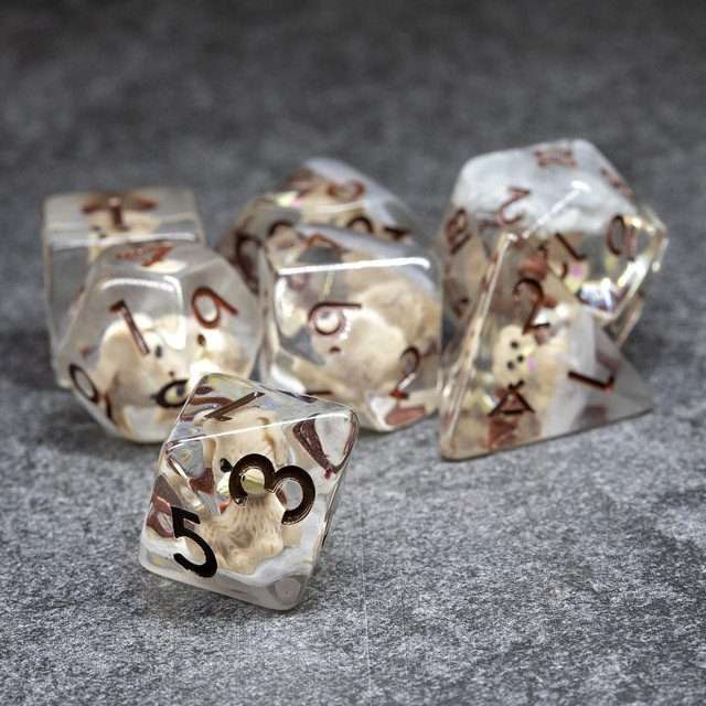 Sage's Pups Familiar Resin Polyhedral Dice Set image 5