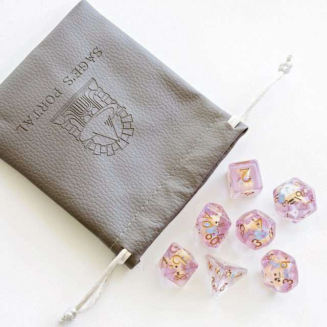 Sage's Familiars - Teddy Bear Familiar Resin Polyhedral Dice Set image 13