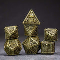 Sage's Lich's Phylactery Bronze Metal Polyhedral Dice Set image 0
