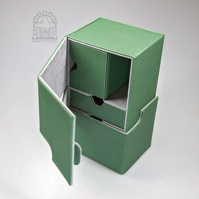 Sage's Premium 3 Drawer Deck Storage Box for TCG, Dice, Jewelry  200mm x 115mm x 90mm image 0