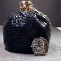 Sage's Gala Purse - Black Metallic Scale Gate-top Dice Bag image 0