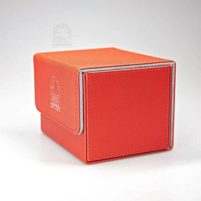 Sage’s Premium Deck Storage Box for TCG, Dice, Jewelry 105mm x 89mm x 76mm - Red image