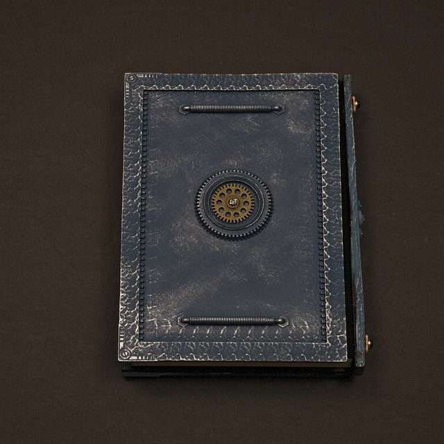 Sage's Gnomish Notebook Blue | Handmade Notebook for TTRPG, Sketchbook, Diary image 4